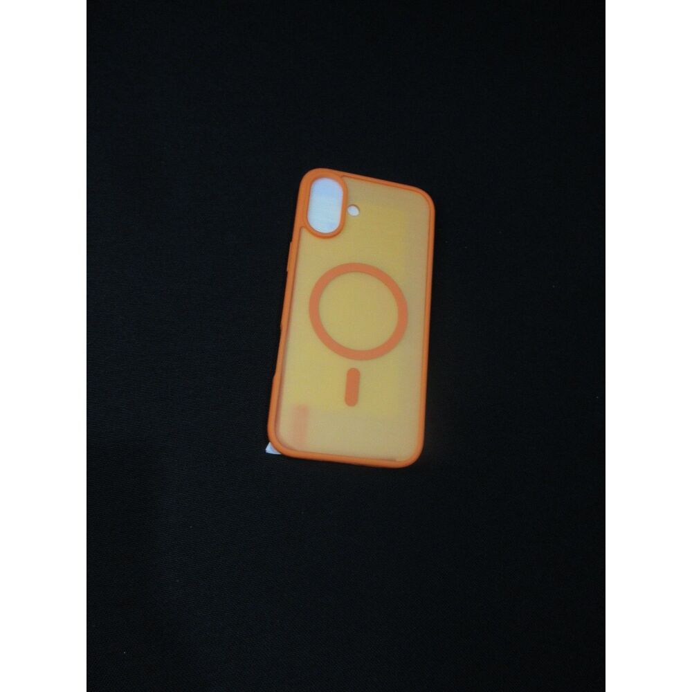 Supfine magnetic case for iPhone 15 Plus, orange